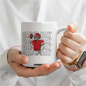 Funny Skeleton Dark Football Coffee Mug Sport Humor Gift TS12 Print Your Wear