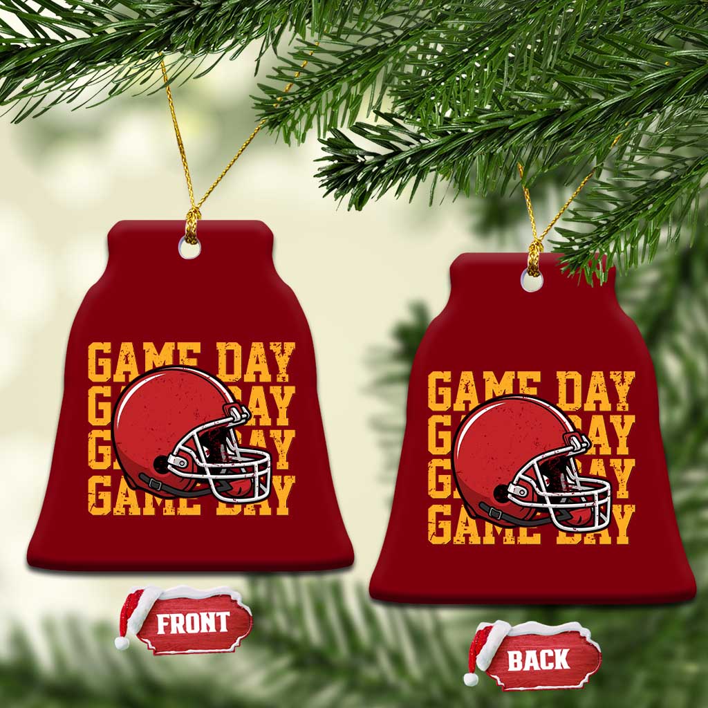 Funny Football Helmet Ceramic Ornament Game Day Sport Lover Gift TS12 Print Your Wear