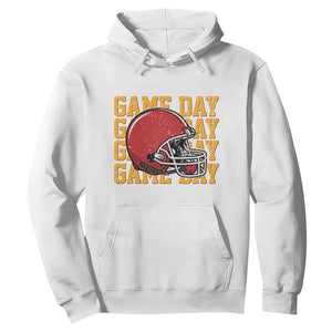 Funny Football Helmet Hoodie Game Day Sport Lover Gift TS12 White Print Your Wear