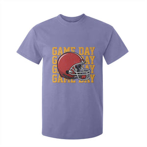 Funny Football Helmet T Shirt For Kid Game Day Sport Lover Gift TS12 Violet Print Your Wear