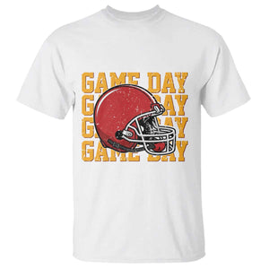 Funny Football Helmet T Shirt Game Day Sport Lover Gift TS12 White Print Your Wear