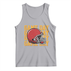 Funny Football Helmet Tank Top Game Day Sport Lover Gift TS12 Athletic Heather Print Your Wear