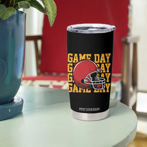Funny Football Helmet Tumbler Cup Game Day Sport Lover Gift TS12 Print Your Wear