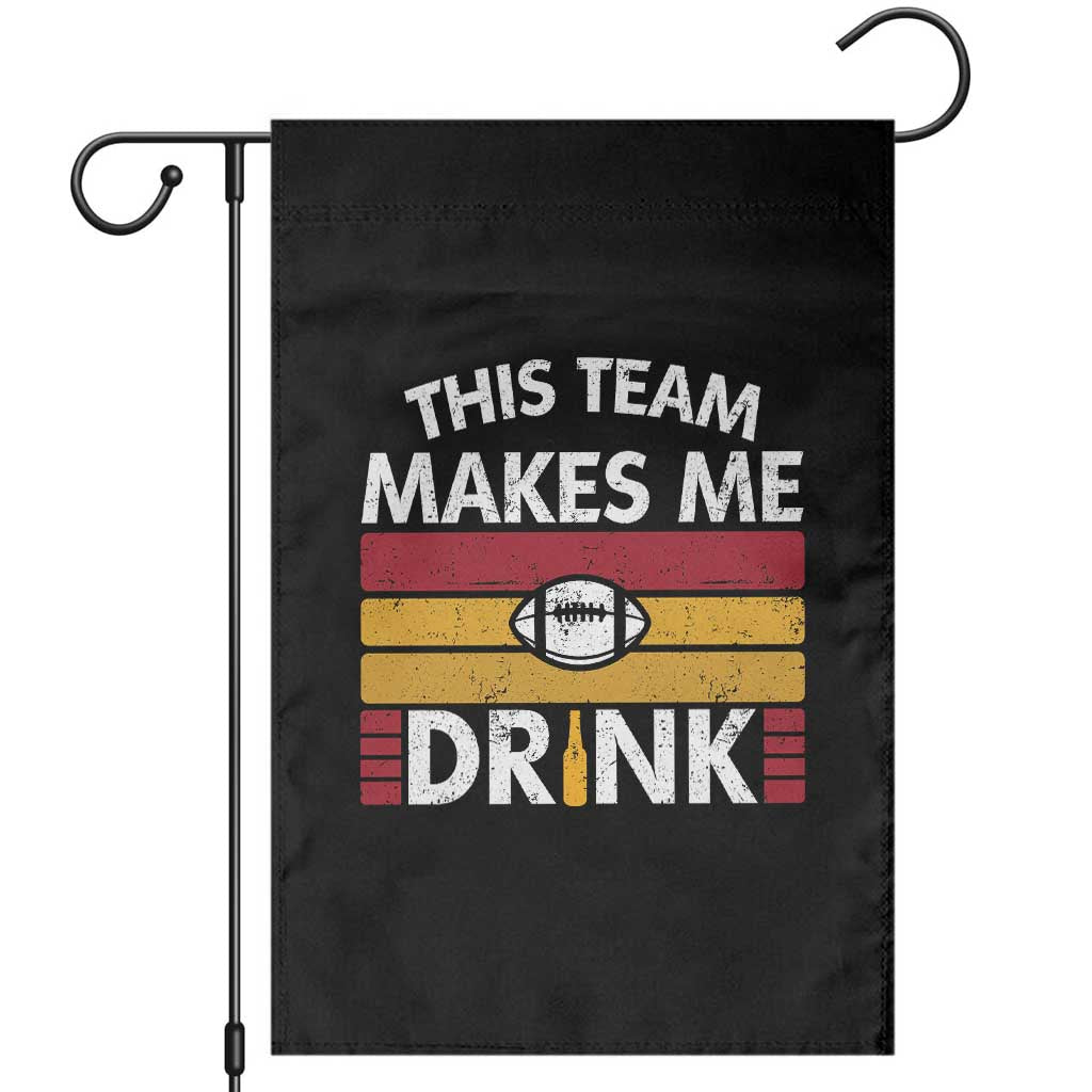 This Team Makes Me Drink Garden Flag KC Pride Gift TS12 Black Print Your Wear