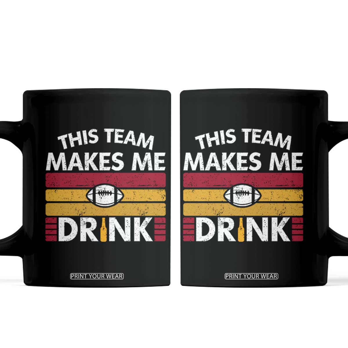 This Team Makes Me Drink Coffee Mug KC Pride Gift TS12 Black Print Your Wear