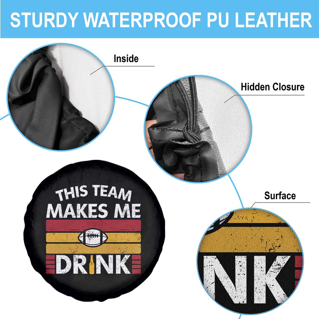 This Team Makes Me Drink Spare Tire Cover KC Pride Gift TS12 Print Your Wear