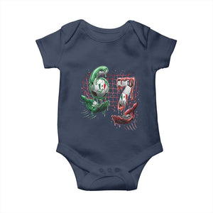 Drip Mexico Soccer Six Seven Meme Baby Onesie Mexicano Supporter Player Gift TS12 Navy Print Your Wear