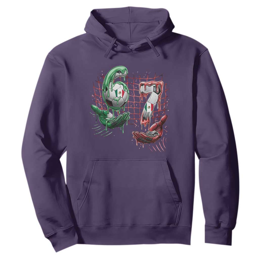 Drip Mexico Soccer Six Seven Meme Hoodie Mexicano Supporter Player Gift TS12 Purple Print Your Wear