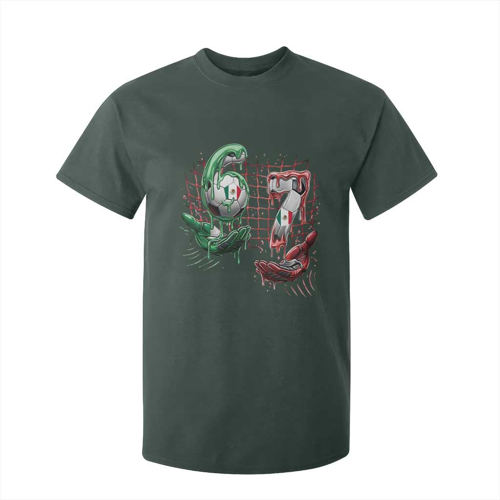 Drip Mexico Soccer Six Seven Meme T Shirt For Kid Mexicano Supporter Player Gift TS12 Dark Forest Green Print Your Wear