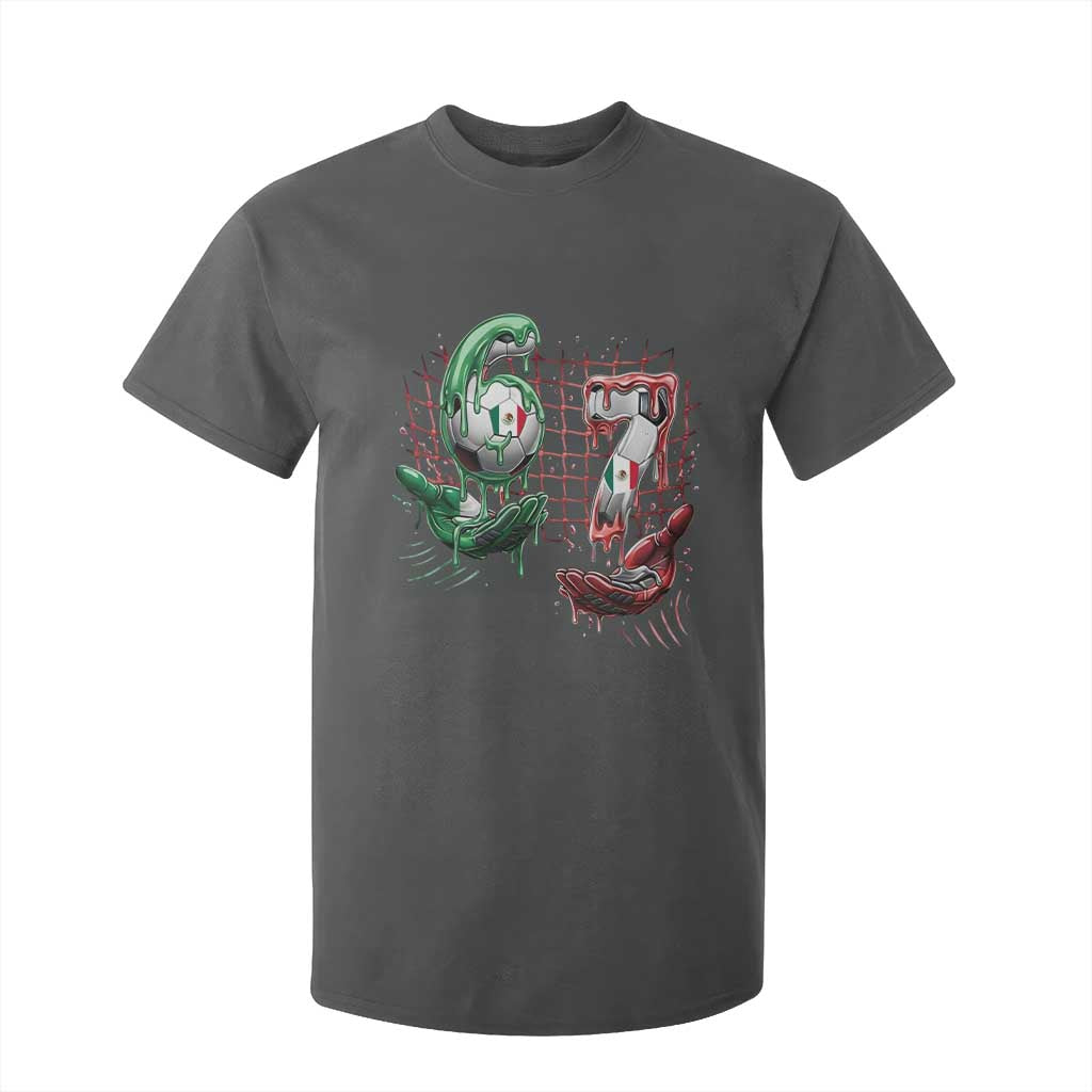 Drip Mexico Soccer Six Seven Meme T Shirt For Kid Mexicano Supporter Player Gift TS12 Dark Heather Print Your Wear
