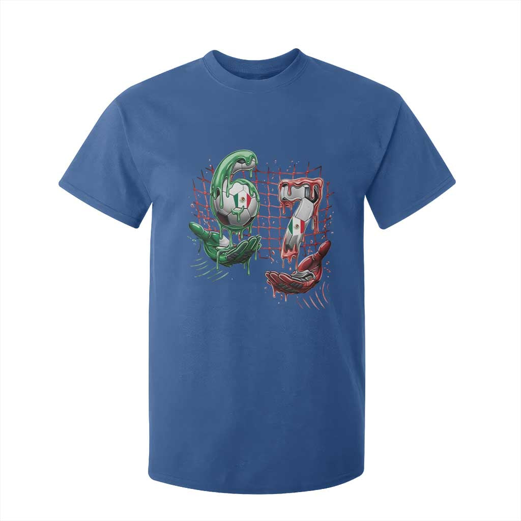 Drip Mexico Soccer Six Seven Meme T Shirt For Kid Mexicano Supporter Player Gift TS12 Royal Blue Print Your Wear