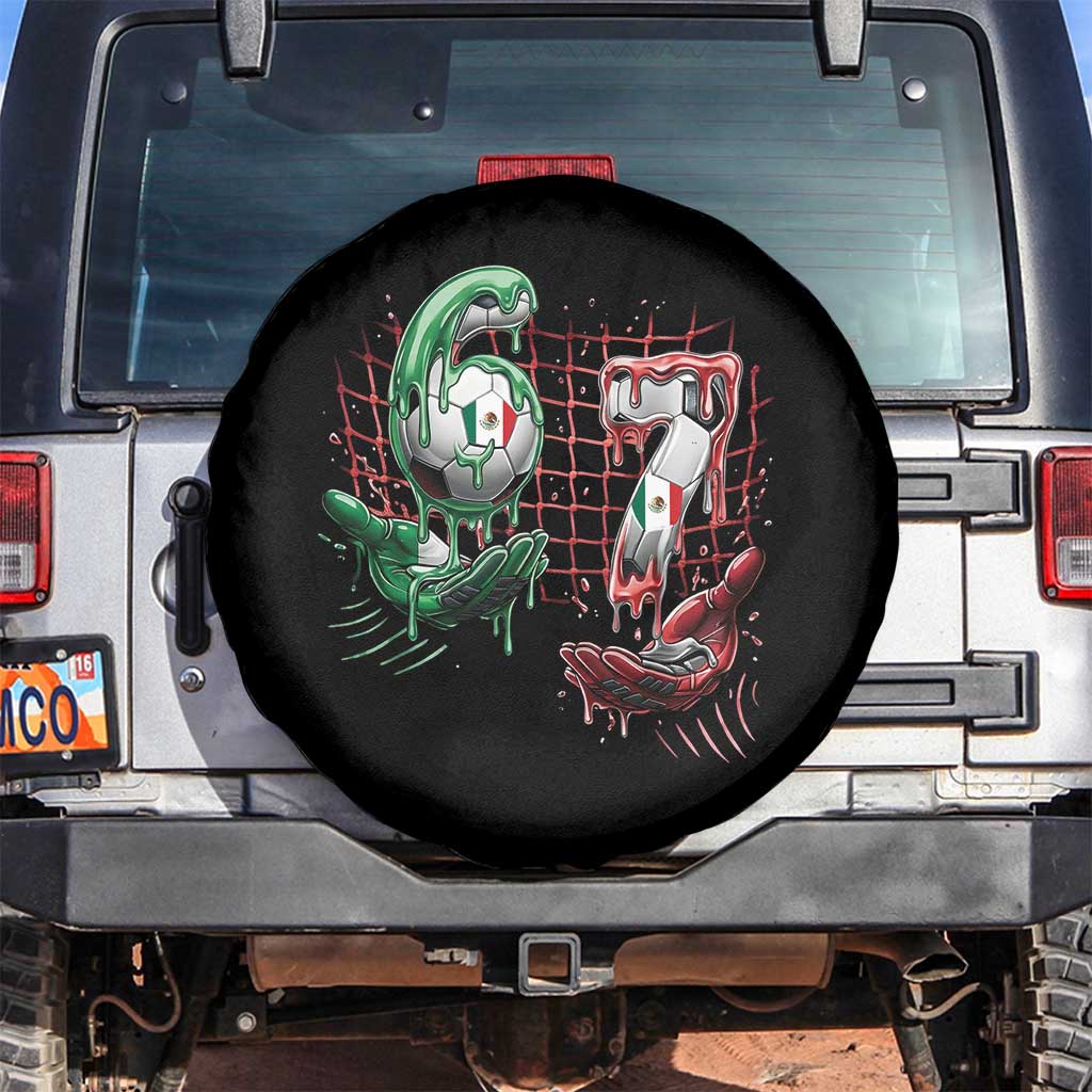 Drip Mexico Soccer Six Seven Meme Spare Tire Cover Mexicano Supporter Player Gift TS12 No hole Black Print Your Wear