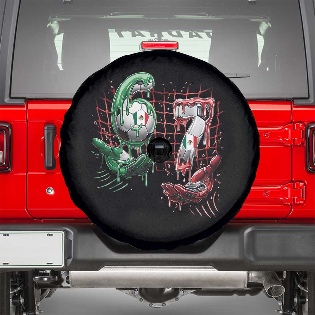 Drip Mexico Soccer Six Seven Meme Spare Tire Cover Mexicano Supporter Player Gift TS12 Black Print Your Wear