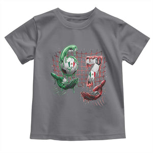Drip Mexico Soccer Six Seven Meme Toddler T Shirt Mexicano Supporter Player Gift TS12 Charcoal Print Your Wear