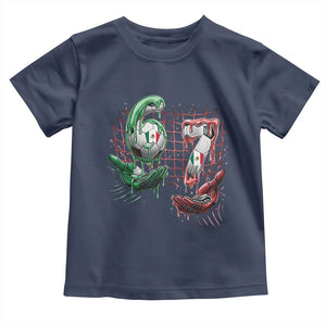 Drip Mexico Soccer Six Seven Meme Toddler T Shirt Mexicano Supporter Player Gift TS12 Navy Print Your Wear