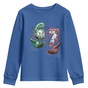 Drip Mexico Soccer Six Seven Meme Youth Sweatshirt Mexicano Supporter Player Gift TS12 Royal Blue Print Your Wear