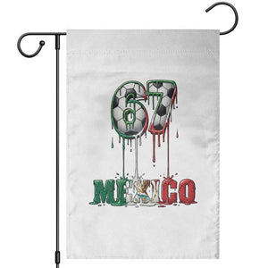 Funny Mexico Soccer 67 Meme Garden Flag Chicano Soccer Lovers TS12 White Print Your Wear