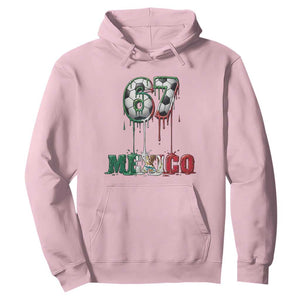 Funny Mexico Soccer 67 Meme Hoodie Chicano Soccer Lovers TS12 Light Pink Print Your Wear