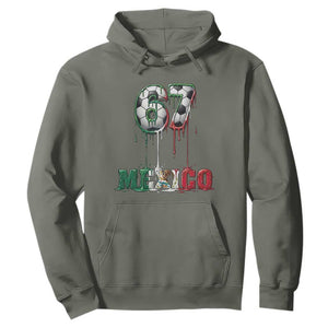 Funny Mexico Soccer 67 Meme Hoodie Chicano Soccer Lovers TS12 Military Green Print Your Wear
