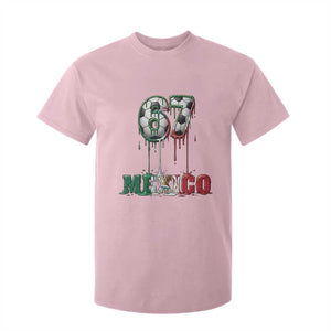 Funny Mexico Soccer 67 Meme T Shirt For Kid Chicano Soccer Lovers TS12 Light Pink Print Your Wear
