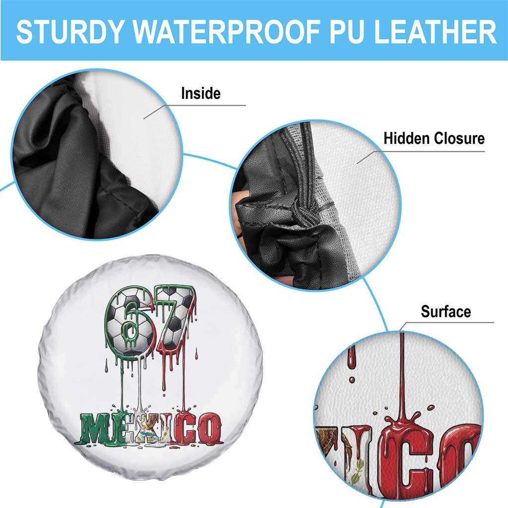 Funny Mexico Soccer 67 Meme Spare Tire Cover Chicano Soccer Lovers TS12 Print Your Wear