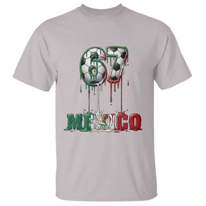 Funny Mexico Soccer 67 Meme T Shirt Chicano Soccer Lovers TS12 Ice Gray Print Your Wear