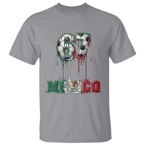Funny Mexico Soccer 67 Meme T Shirt Chicano Soccer Lovers TS12 Sport Gray Print Your Wear