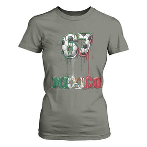 Funny Mexico Soccer 67 Meme T Shirt For Women Chicano Soccer Lovers TS12 Military Green Print Your Wear