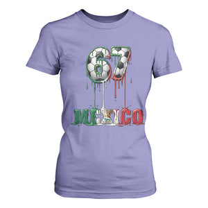 Funny Mexico Soccer 67 Meme T Shirt For Women Chicano Soccer Lovers TS12 Violet Print Your Wear