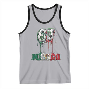 Funny Mexico Soccer 67 Meme Tank Top Chicano Soccer Lovers TS12 Athletic Heather Black Print Your Wear