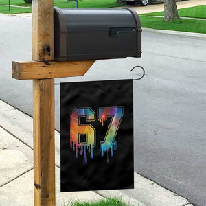 Funny Six Seven Prism Effect Printed Meme Garden Flag TS12 Print Your Wear