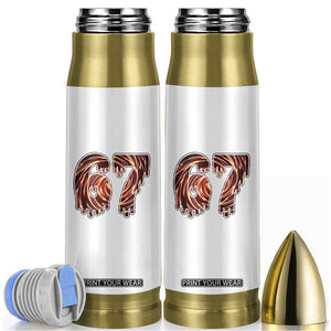 Fire Swirl Effect Printed Bullet Tumbler Six Seven Meme TS12 White Print Your Wear