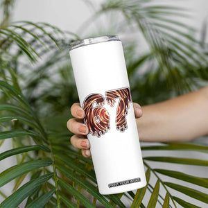 Fire Swirl Effect Printed Skinny Tumbler Six Seven Meme TS12 Print Your Wear