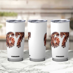 Fire Swirl Effect Printed Tumbler Cup Six Seven Meme TS12 Print Your Wear