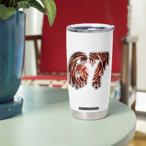 Fire Swirl Effect Printed Tumbler Cup Six Seven Meme TS12 Print Your Wear