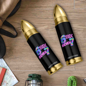 Colorful Neon Light Effect Bullet Tumbler Six Seven Meme TS12 Print Your Wear