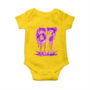 Drip Fire Flame Six Seven Baby Onesie Trendy Meme Gift TS12 Daisy Print Your Wear