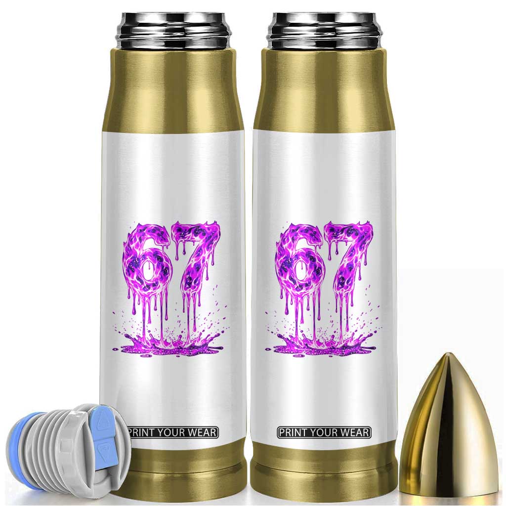 Drip Fire Flame Six Seven Bullet Tumbler Trendy Meme Gift TS12 White Print Your Wear