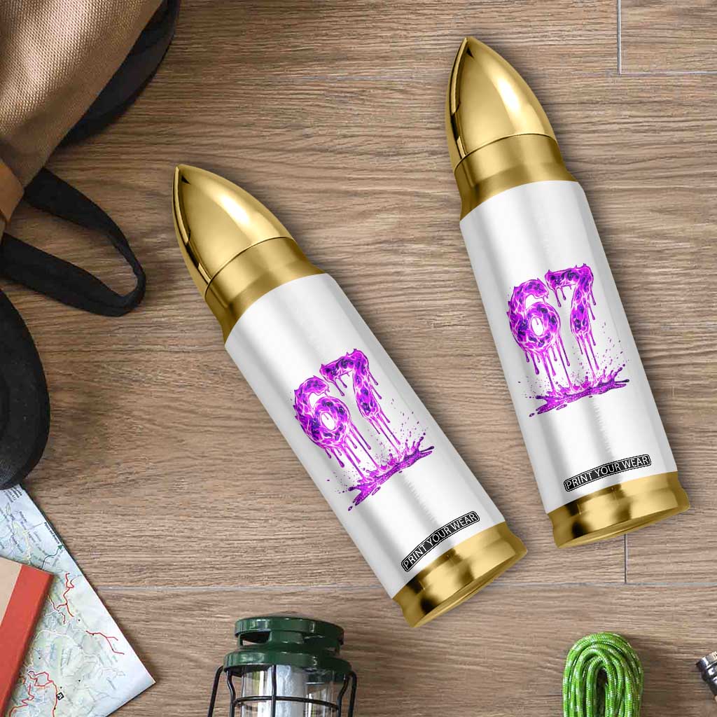 Drip Fire Flame Six Seven Bullet Tumbler Trendy Meme Gift TS12 Print Your Wear