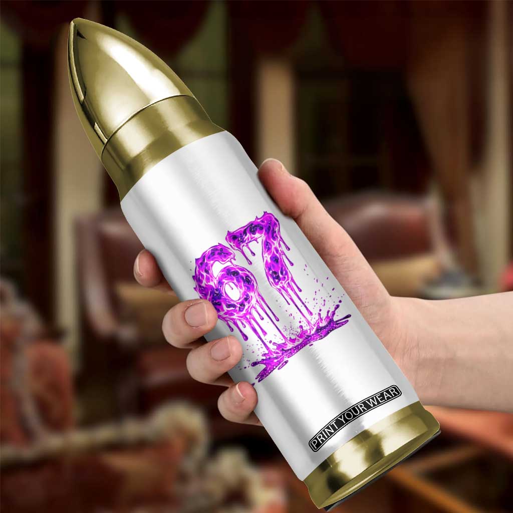 Drip Fire Flame Six Seven Bullet Tumbler Trendy Meme Gift TS12 Print Your Wear