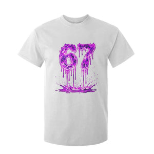 Drip Fire Flame Six Seven T Shirt For Kid Trendy Meme Gift TS12 White Print Your Wear