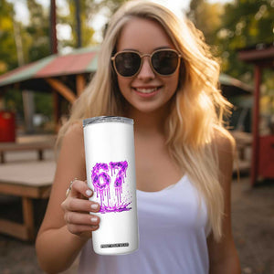 Drip Fire Flame Six Seven Skinny Tumbler Trendy Meme Gift TS12 Print Your Wear