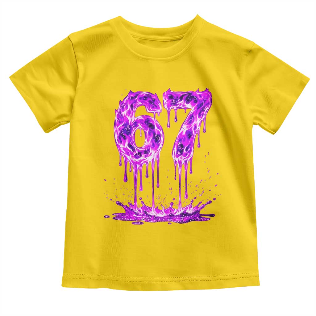 Drip Fire Flame Six Seven Toddler T Shirt Trendy Meme Gift TS12 Daisy Print Your Wear