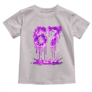 Drip Fire Flame Six Seven Toddler T Shirt Trendy Meme Gift TS12 Ice Gray Print Your Wear
