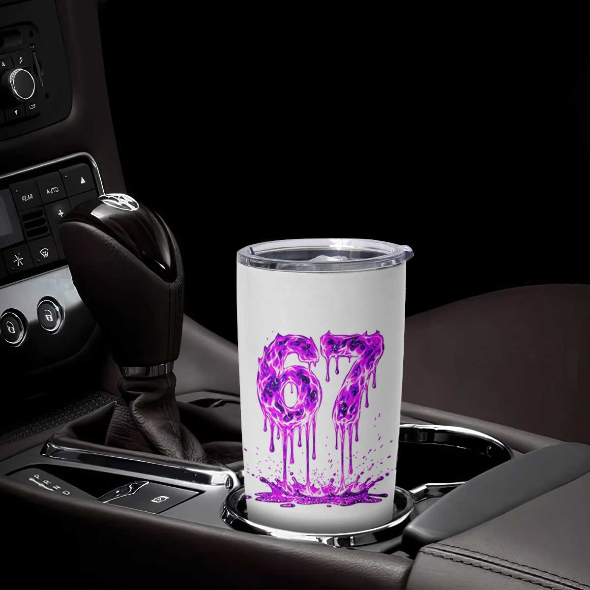 Drip Fire Flame Six Seven Tumbler Cup Trendy Meme Gift TS12 Print Your Wear
