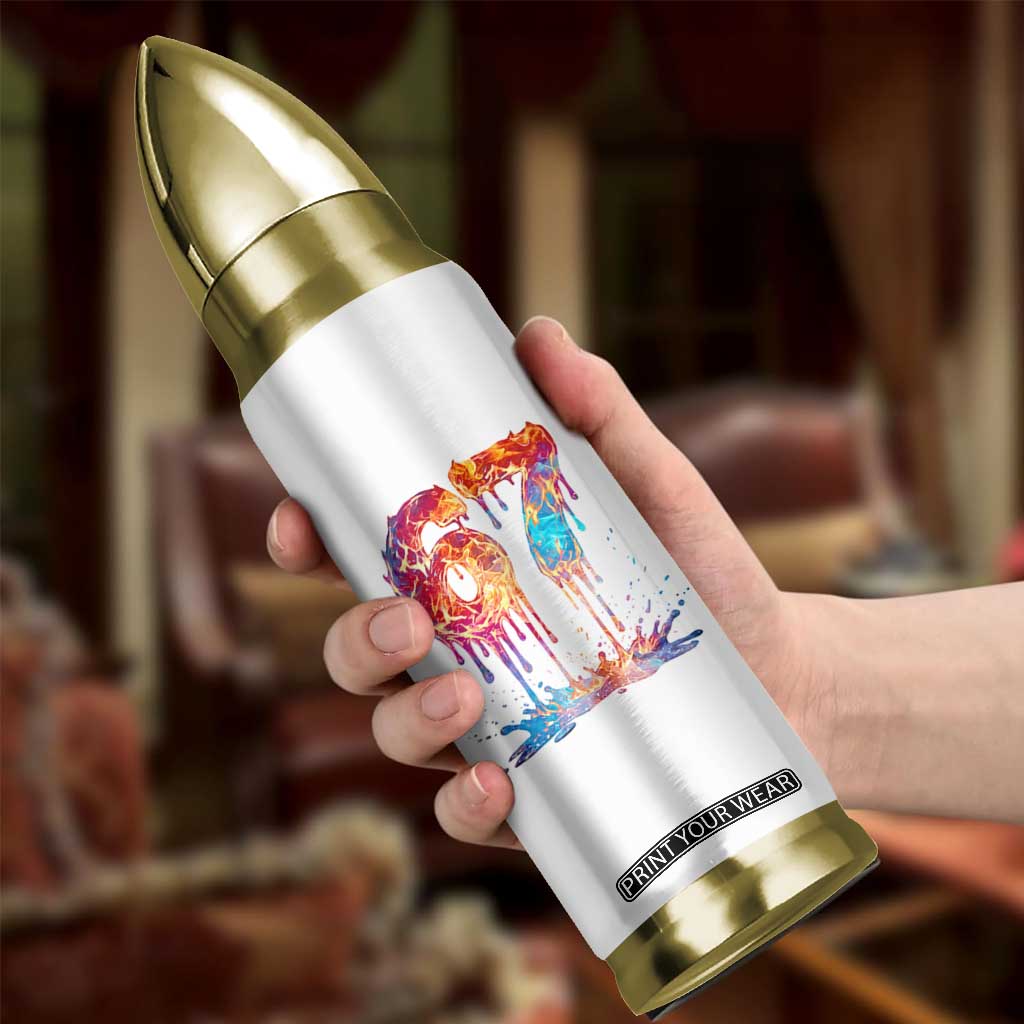 Burning Six Seven Bullet Tumbler Drip Fire Flame Meme TS12 Print Your Wear