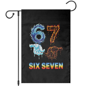 Water Fire Element Six Seven Garden Flag Trendy Meme Gift TS12 Black Print Your Wear