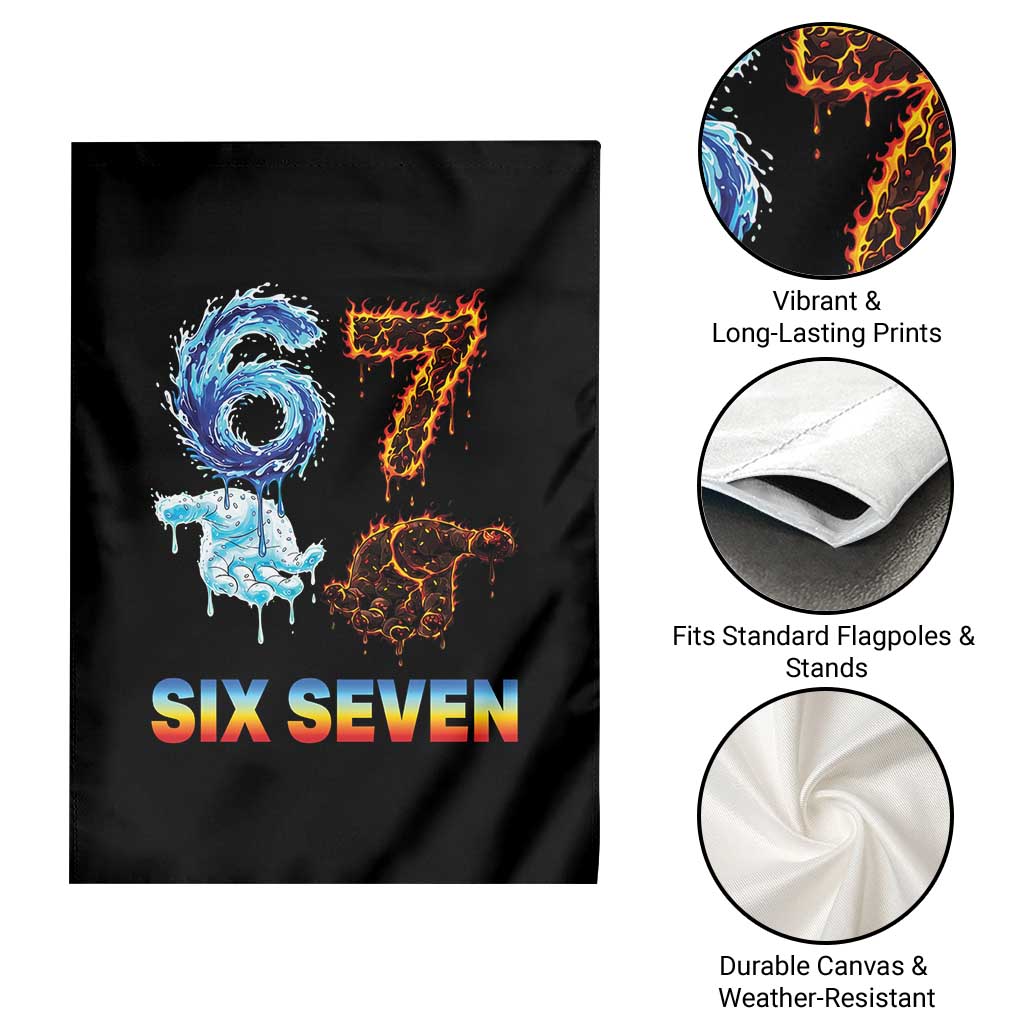 Water Fire Element Six Seven Garden Flag Trendy Meme Gift TS12 Print Your Wear