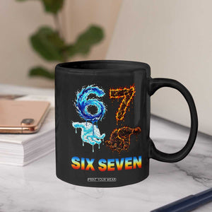 Water Fire Element Six Seven Coffee Mug Trendy Meme Gift TS12 Print Your Wear