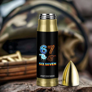 Water Fire Element Six Seven Bullet Tumbler Trendy Meme Gift TS12 Print Your Wear